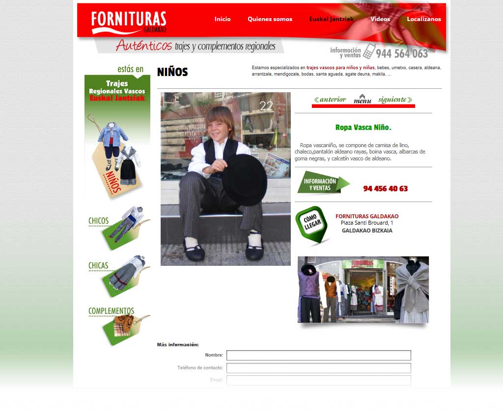 trajes vascos web